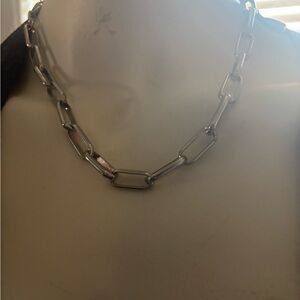 Silver Chain Link Necklace